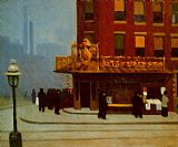 New York Street Corner by Edward Hopper